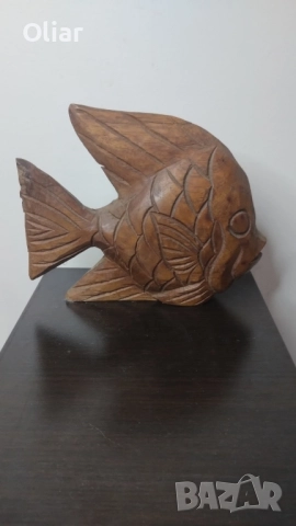 Красива дървена риба. , снимка 3 - Декорация за дома - 52268009
