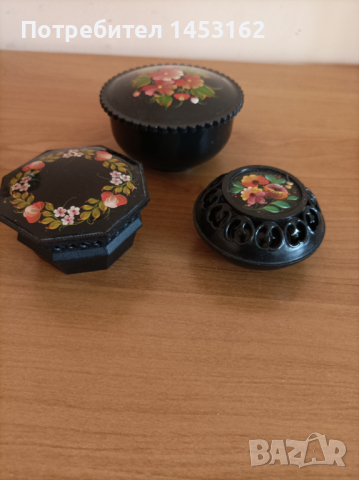 Стари руски кутии за бижута, снимка 3 - Антикварни и старинни предмети - 36406686