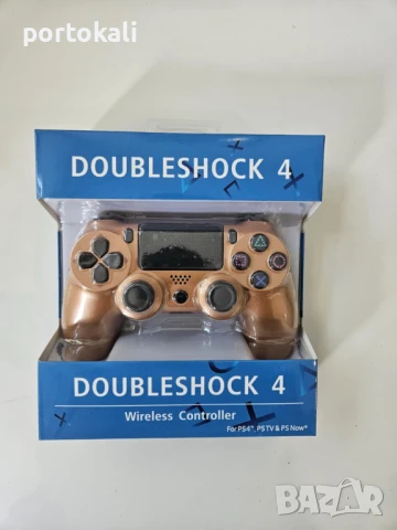 +Гаранция! Безжичен Playstation 4 джойстик геймпад контролер, цвят Бронз (PS4), снимка 2 - Аксесоари - 50453496