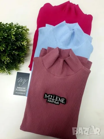 Поло MILENE 10 цвята , снимка 3 - Блузи с дълъг ръкав и пуловери - 48228311