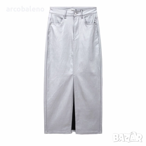 Дамска дълга пола от еко кожа, 4цвята , снимка 10 - Поли - 52506812