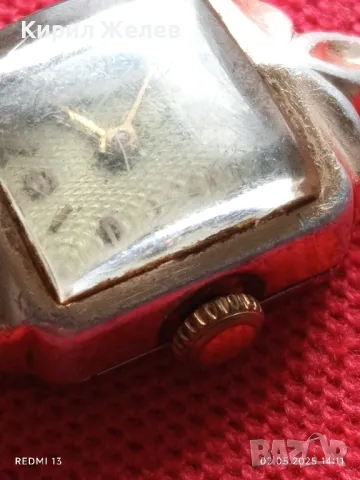 Стар механичен часовник дамски от соца за части ремонт КОЛЕКЦИЯ 48001, снимка 4 - Антикварни и старинни предмети - 50126992