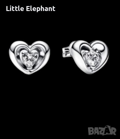 Дизайнерски обеци сърца,колекция"Bride"/нови