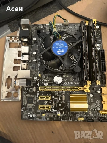 Плата ASUS LGA1150 И процесор i5-4690, снимка 4 - Видеокарти - 49422991