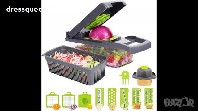 3758 Кухненско ренде за зеленчуци с различни приставки, снимка 5 - Аксесоари за кухня - 38189743