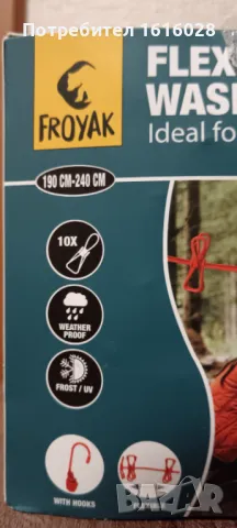 Еластично въже с подвижни щипки за палатка и къмпинг., снимка 9 - Палатки - 50181252