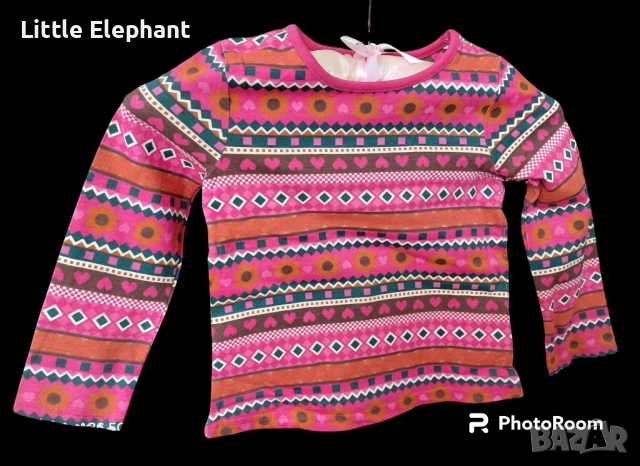 Блузка с дълъг ръкав шевичка сърца,цветя,фигури,Англия/нова