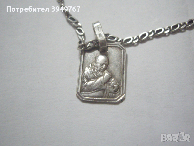 Старо сребърно ланче., снимка 2 - Колиета, медальони, синджири - 44865797
