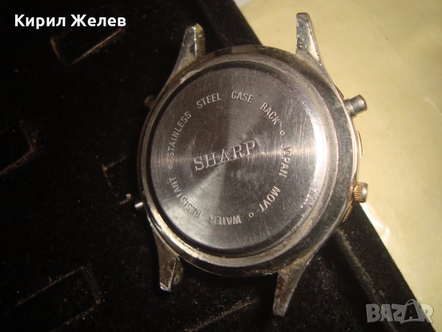 SHARP quartz Alarm chronograph ОРИГИНАЛЕН ЯПОНСКИ КВАРЦОВ ВИНТИДЖ ЧАСОВНИК ШАРП ХРОНОГРАФ 20232, снимка 8 - Мъжки - 32701029