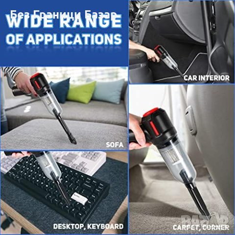 Нова Ултра Лека Прахосмукачка 3-в-1 с Мощна Безжична 6000PA 120W, снимка 3 - Други стоки за дома - 43522976