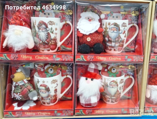 Коледен подаръчен комплект с чаша, лъжичка и мека играчка – моментална празнична атмосфера у дома, снимка 6 - Други стоки за дома - 52579359