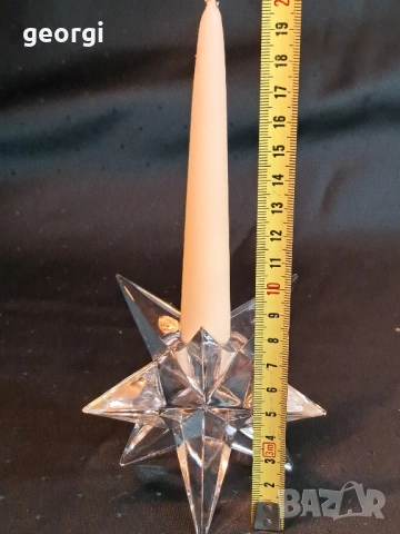 стъклен свещник Rosenthal 29/2, снимка 4 - Декорация за дома - 52078948