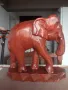 Азиатски слон-статуетка.Дърворезба., снимка 2