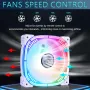 DS адресируеми RGB 120MM LED вентилатори с контролер, снимка 2