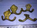 4 СТАРИ РЕТРО БРОНЗОВИ ЗАКАЧАЛКИ 2 По-ГОЛЕМИ и 2 По-МАЛКИ За СТЕНА КУХНЯ ДЕКОРАЦИЯ 41313, снимка 3