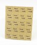 40 бр Hand Made квадратни малки самозалепващи лепенки стикери за ръчна изработка за подарък