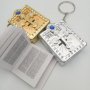📚 Библия ключодържател - реална със златен/сребърен кръстов обков , снимка 1