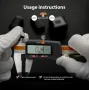 Метален микрометър шублер от неръждаема стомана IP54 Водоустойчив LCD дисплей 150 мм 6 инча, снимка 4
