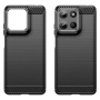 Motorola Moto G05 4G / E15 4G Удароустойчив Carbon Fiber Калъф и Протектор, снимка 4