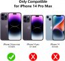 Нов черен Калъф Кейс Гръб за защита телефон iPhone 14 Pro Max Айфон 6,7 инча Държач за карти, снимка 2