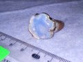СТАР СКЪПОЦЕНЕН ВИНТИДЖ АРТ ПРЪСТЕН с КРАСИВО ШЛИФОВАН СИН ЛУНЕН КРИСТАЛ 36958, снимка 12