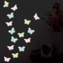 6 бр флуоресцентни стикери светещи в тъмното пеперуди за стена, снимка 4