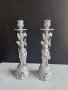 двойка старинни свещници, снимка 1