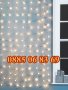 Коледна завеса 3м с коледни звезди, снежни топки/елхички, гирлянд с LED коледни звезди/елхички, снимка 3
