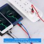 Amuvec 4-в-1 плетен найлонов кабел за много устройство120 см, 2 x Lighting,Type-C имикро USB, 3A, снимка 3