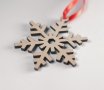 Дървена играчка за елха (снежинка), снимка 8