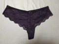 S Тъмно лилава дантелена полупрашка , снимка 4