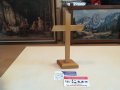 ДЪРВЕН КРЪСТ С ХРИСТОС-МЕД/МЕСИНГ, снимка 15