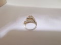 Златен пръстен бяло и жълто комбинация 3, снимка 7