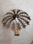 Стар френски бронзов полилей във формата на чадър, снимка 7