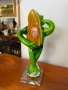 Ръно изработена жаба от цветно стъкло. №7387, снимка 7