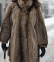 Бежово космато палто ЕСТЕСТВЕН косъм, снимка 2