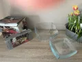 Стъклена купа 24/24 и 6 бр чинийки 19/19, снимка 2
