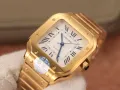 Унисекс часовник Cartier Santos de Cartier Gold с автоматичен механизъм, снимка 5