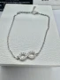Сребърна гривна с мойсанит (Диамант) , снимка 3