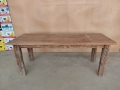 Трапезна маса ф110 см  дъб и още 6 бр., снимка 5