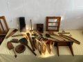 Голям лот дървени предмети (рамка, лъжици, кутия и т.н), снимка 2