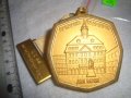 1977г. ПОЗЛАТЕН БРОНЗОВ НЕМСКИ ГРАДСКИ МЕДАЛ ХАНАУ с ЛЕНТА и НОСАЧ 30644, снимка 5