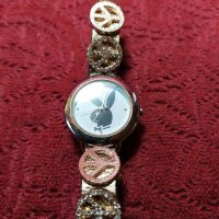 Дамски часовници гривна "PLAYBOY" -колекционерски  перфектни 40 лв. за двата., снимка 6 - Дамски - 28914957