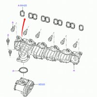 8 броя уплътнениe за всмукателен колектор за Ford Mondeo III Transit Ducato Boxer Jumper, снимка 3 - Части - 32634643