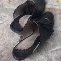 Удобни черни чехли, снимка 3 - Чехли - 37203619