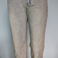 Еластични накъсани дънки с висока талия за над ботуши / bootcut, снимка 4 - Дънки - 28526769