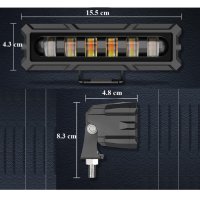 15,5 cm 120W 7Д Диоден Прожектор Супер Мощен Халоген 12V 24V, снимка 2 - Аксесоари и консумативи - 43038787