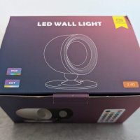 Безжична, магнитна LED стенна лампа с гласово , дистанционно и сензорно управление, снимка 7 - Лед осветление - 43428099