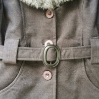 Дамско палто със сваляща се яка, снимка 1 - Палта, манта - 43976094