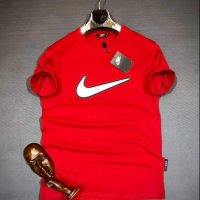 Мъжка червена тениска  Nike код VL57H, снимка 1 - Тениски - 43389264